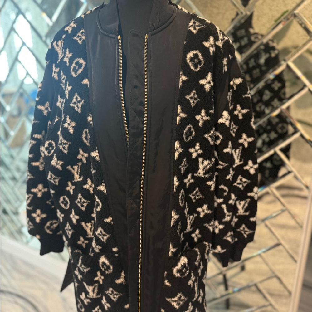 Louis Vuitton Oversized Monogram Teddy Bomber Jacket